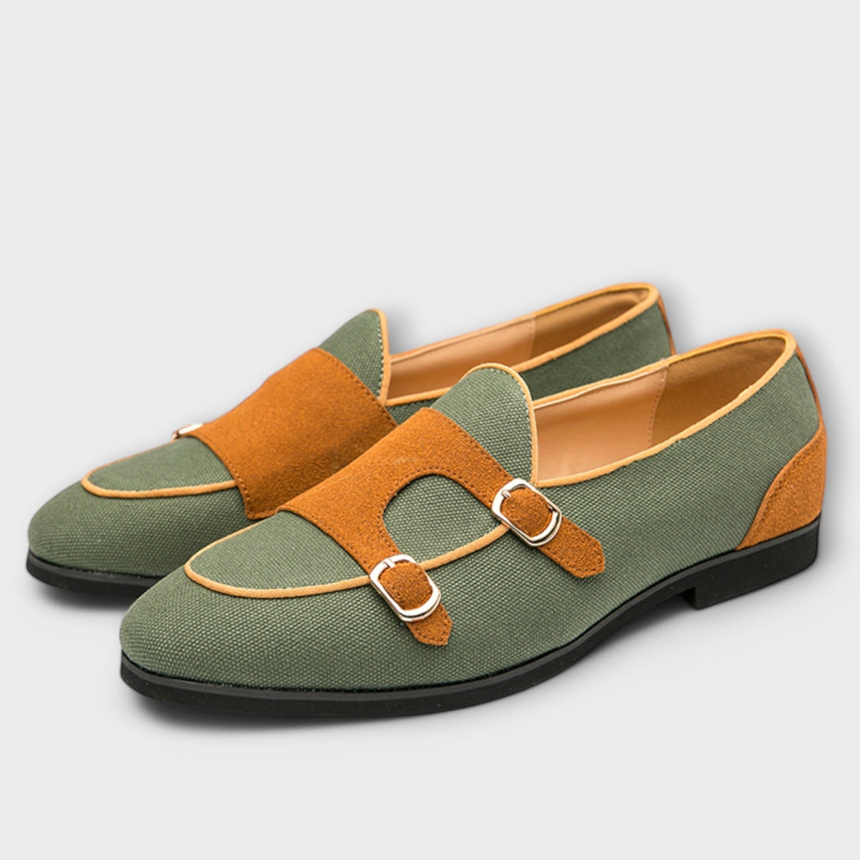 White and green low-top lace-up sneakers for women with a clean, modern design