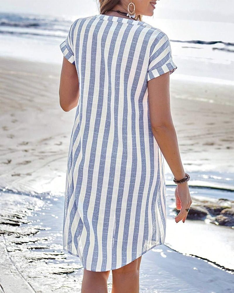 Hagar | Striped Shirt Dress