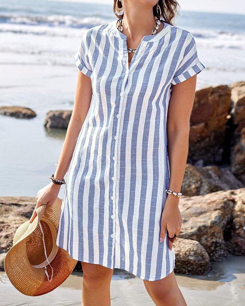 Hagar | Striped Shirt Dress
