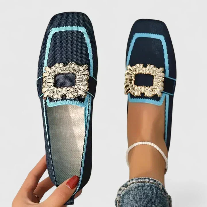 Comfortable slip-on loafers shown in several colours including beige, black and brown