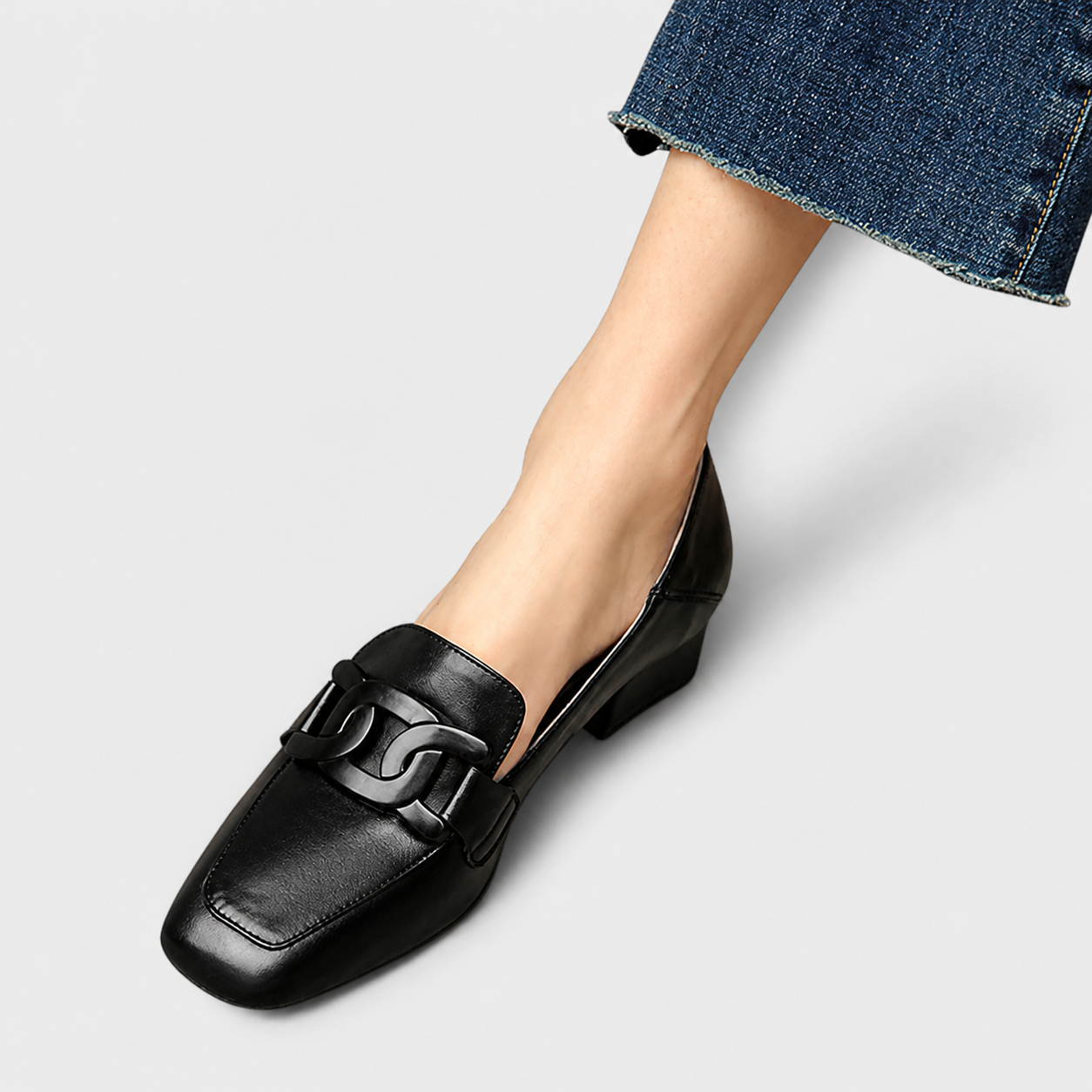 Comfortable slip-on loafers shown in beige, brown and black