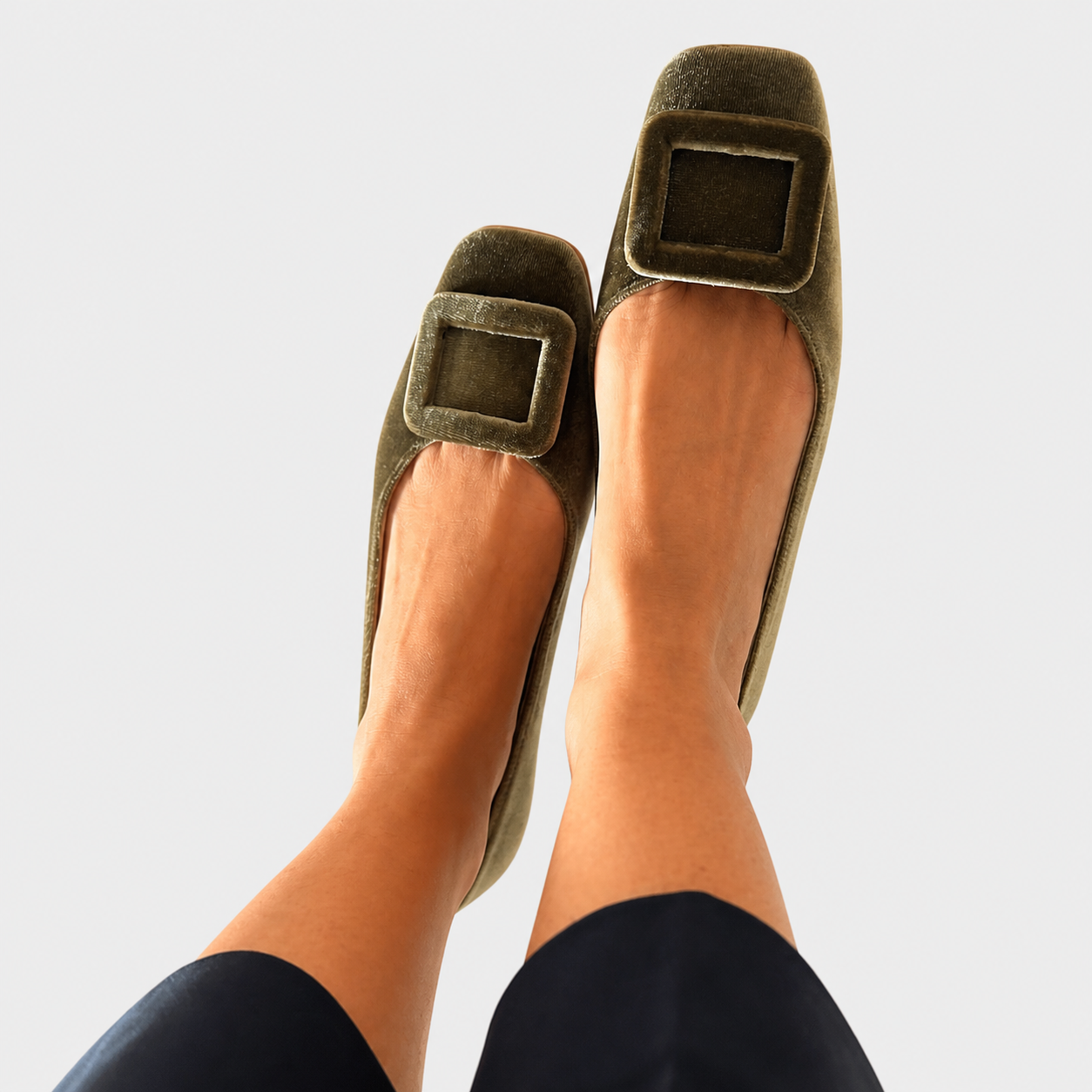 Women's embossed loafers shown in bordeaux and green colourways