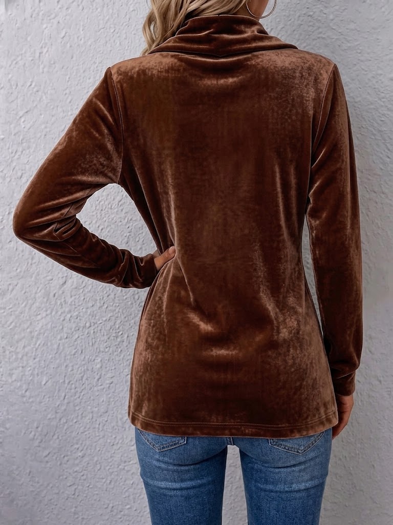 Women's Holliwell vintage lapel open front jacket with button accents and ruched long sleeves