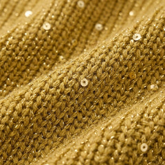 Oversized chunky knit collared cardigan with large gold-tone buttons and lantern sleeves