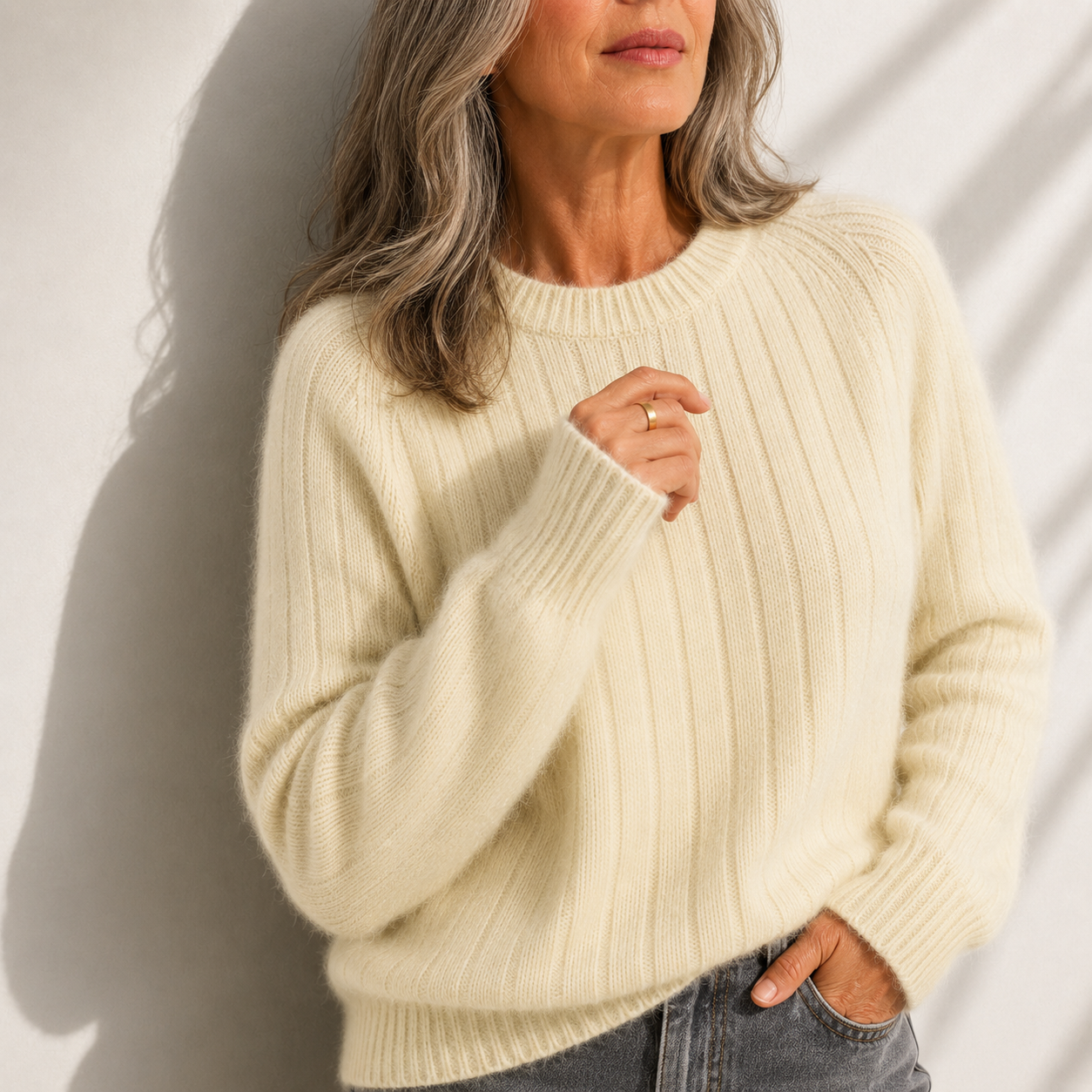 Milana™ | Women's Solid Color Fluffy Sweater