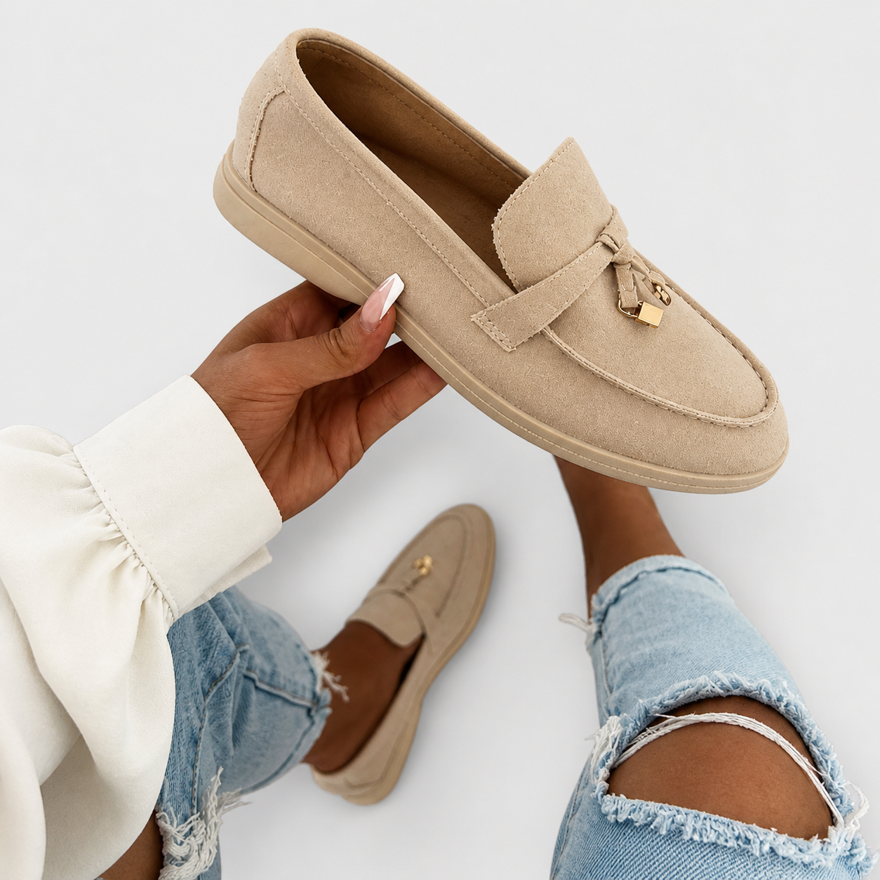 Sabrina refined slip-on loafers with an elegant finish for women