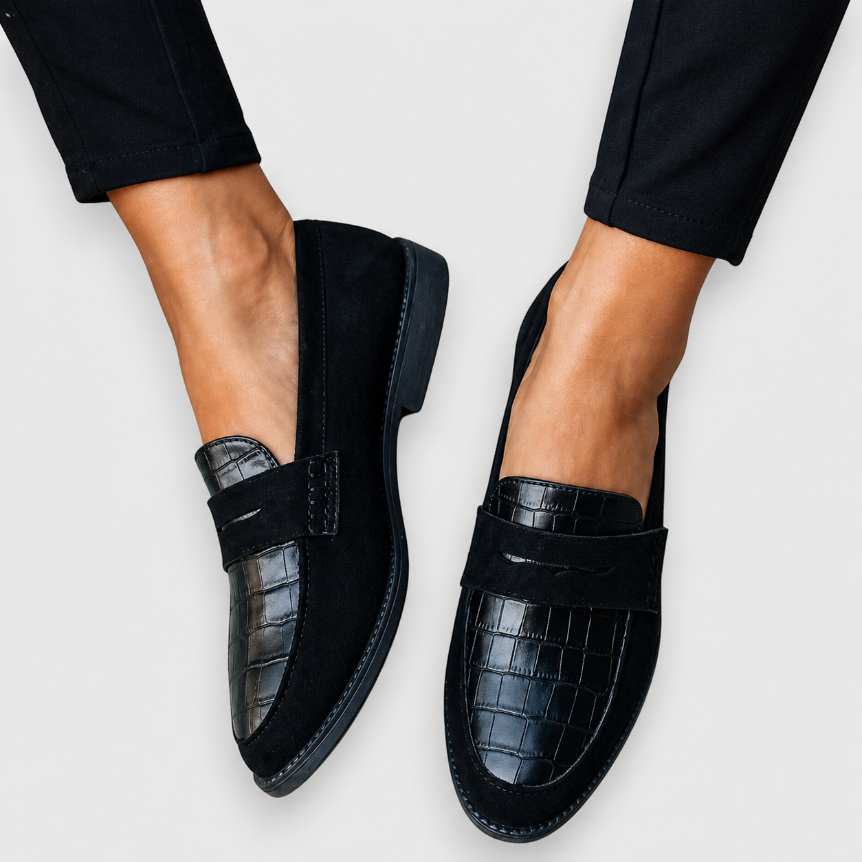 Elegant refined women's loafers with subtle detailing and a timeless silhouette