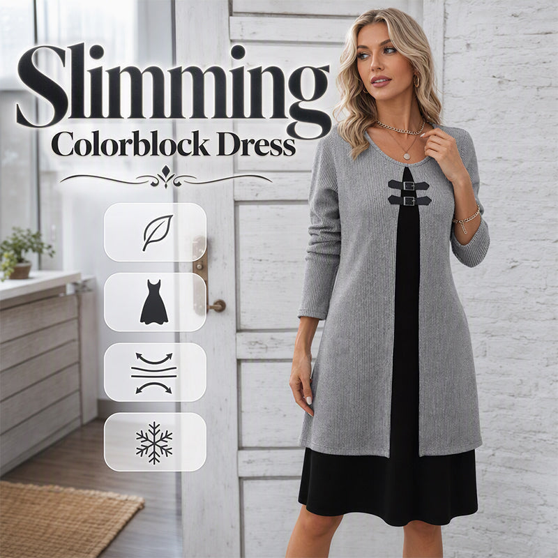 Elara | Women's Casual Ribbed Knit Long Sleeve Dress