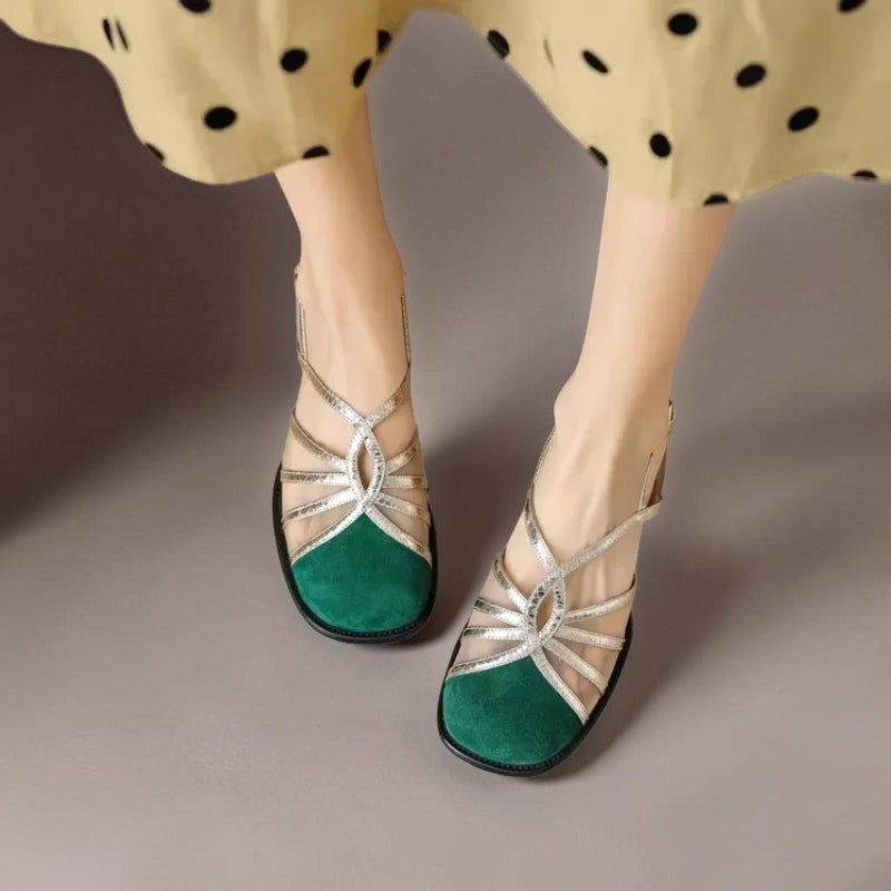 Pearl breathable buckle sandals with adjustable strap and cushioned footbed