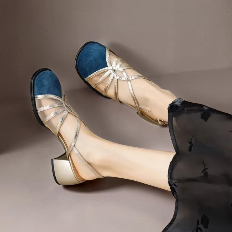 Pearl breathable buckle sandals with adjustable strap and cushioned footbed