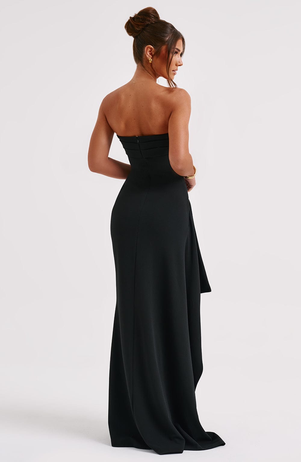 Omina | Strapless Luxe Maxi Dress